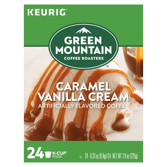 Caramel Vanilla Cream K-Cup® Coffee box front