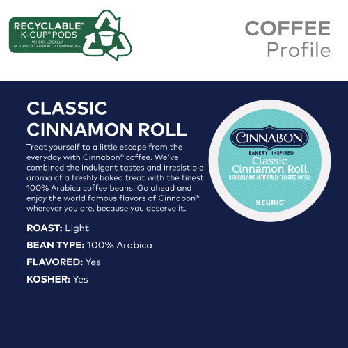 cinnabon kcups tasting description