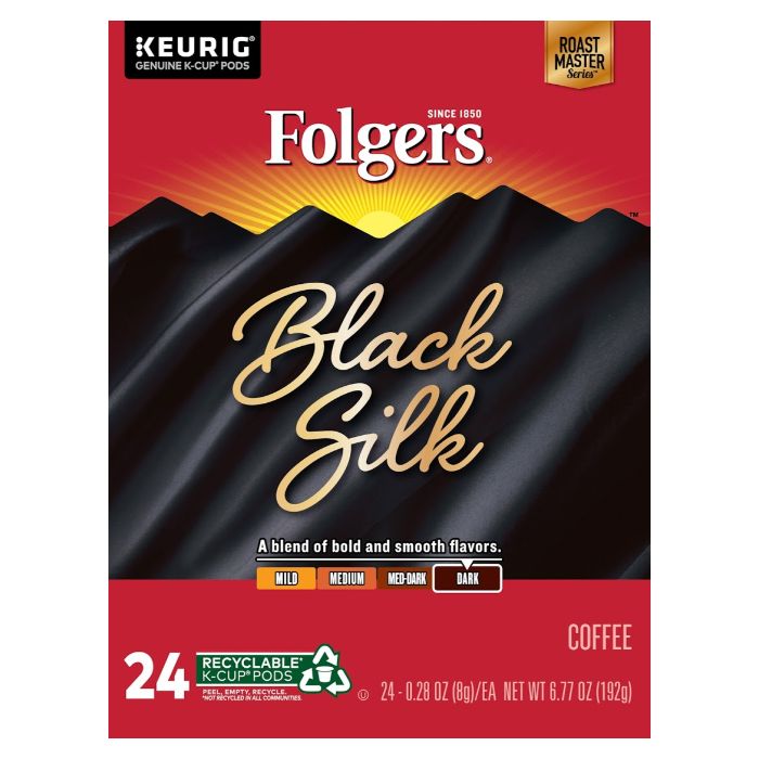 folgers black silk k cups box of 24