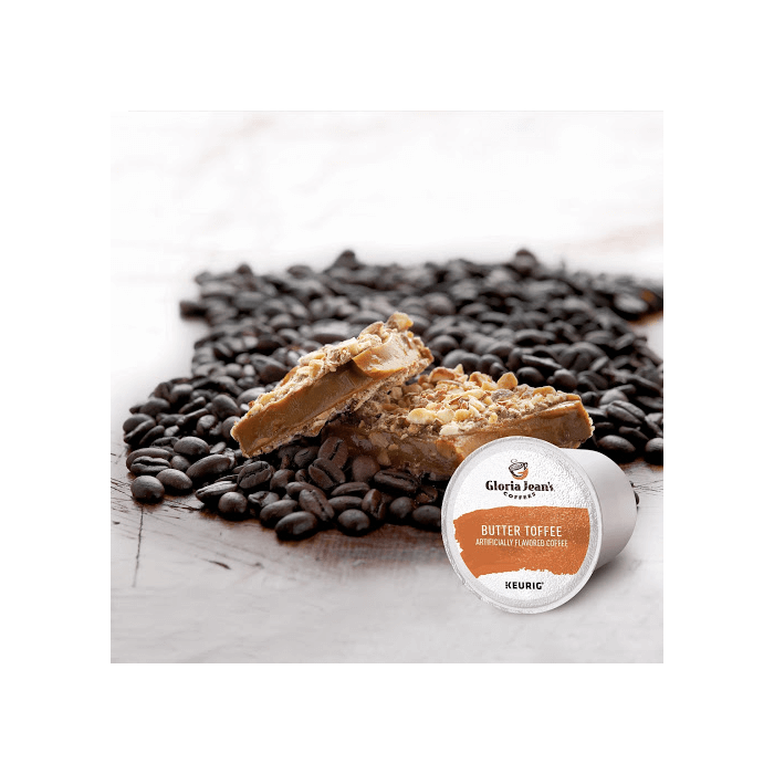 gloria jeans butter toffee k cups and beans