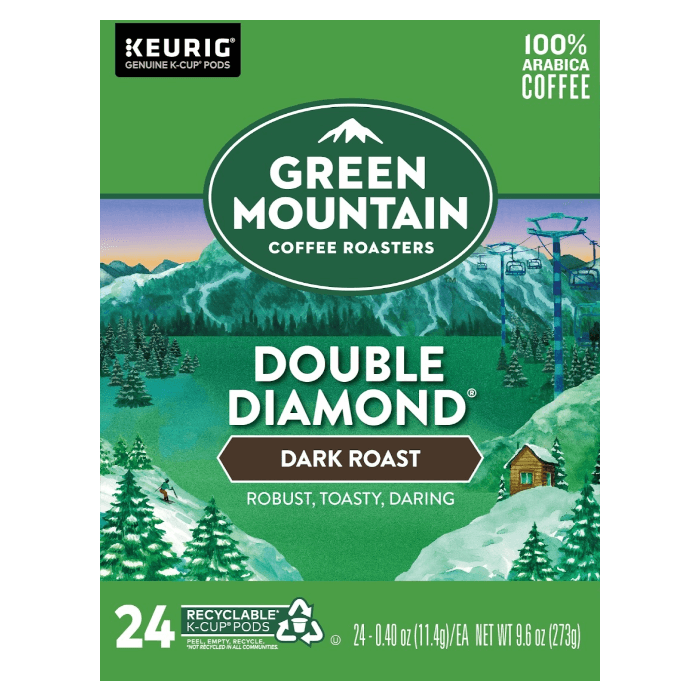 Green Mountain Double Diamond K-Cup® Coffee front of box