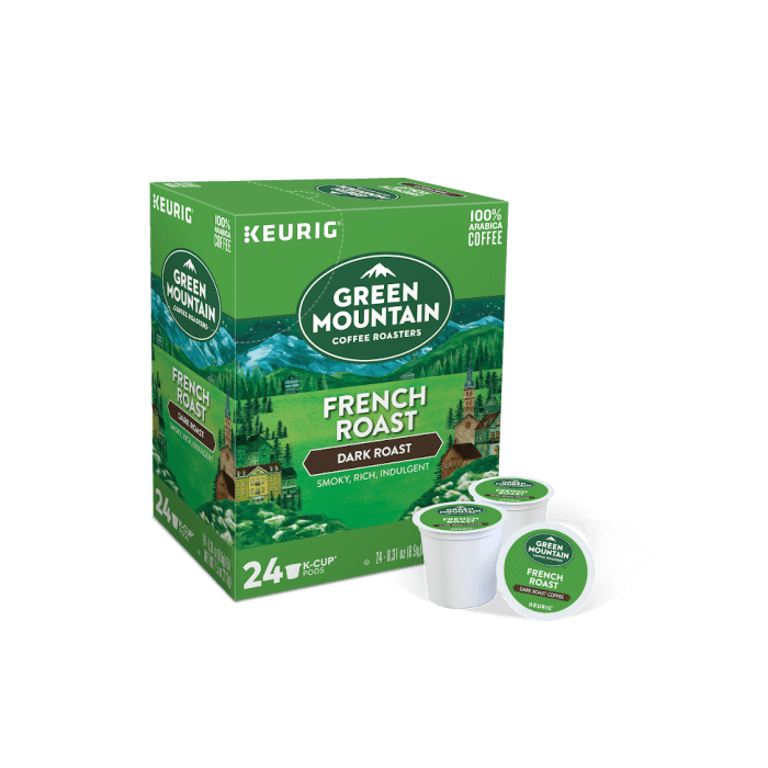 Green Mountain French Roast coffee k cups box of 24
