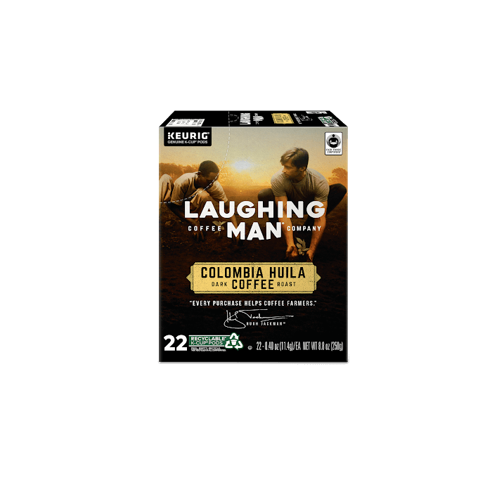 Laughing Man Colombia Huila K cups box of 22