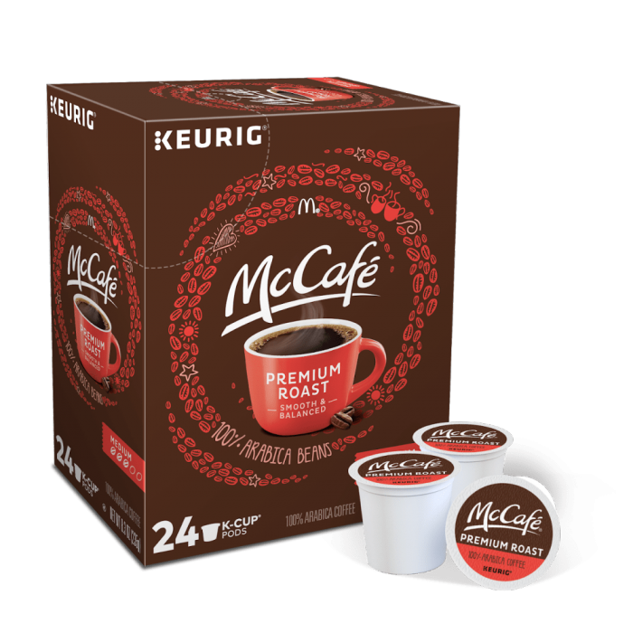 MCafe Premium Roast K cups box of 24