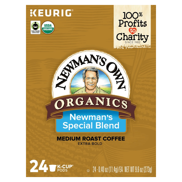 Newmans Own Special Blend Organic Kcups box front