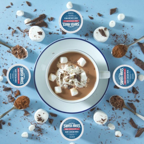 swiss miss for keurig with mug of hot chocolate