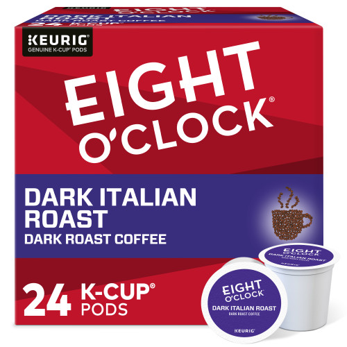 Eight O'Clock Dark Italian Roast kcups box of 24
